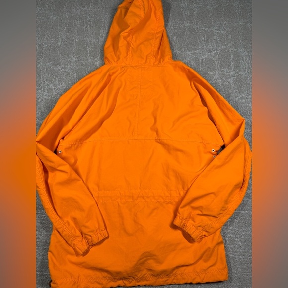 LL Bean Orange Pull Over Long Sleeve Nylon Light Weight Jacket Size Medium - Picture 8 of 9